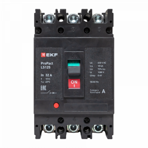 Автоматический выключатель LS125 18кА 3P 32А ProPact EKF