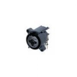 NCJ6FA-H-0, Разъемы XLR A SERIES COMBO;3POLE FEM;NOLATCH;RET SPRG