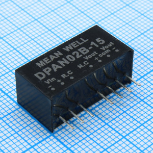 DPAN02B-15, Преобразователь DC/DC, на печатную плату, 2 Вт