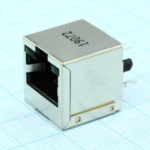 1-1734577-1, Модульный разъем, Cat3, RJ45, Гнездо, 8 контакт(-ов), 8 вывод(-ов), 1 порт(-ов)