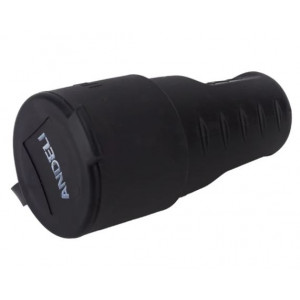 РОЗЕТКА ПЕРЕНОСНАЯ С ЗАГЛУШКОЙ КАУЧУК AM, РОЗЕТКА ПЕРЕНОСНАЯ С ЗАГЛУШКОЙ КАУЧУК AM-K02 2Р+РЕ 16А 220 В