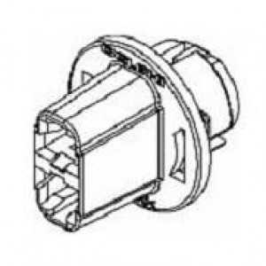 12162082, Автомобильные разъемы 2P F LAMP SCKT WEDGE CREAM