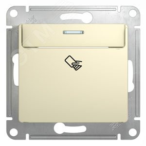 GLOSSA Карточный ВЫКЛЮЧАТЕЛЬ, механизм, БЕЖЕВЫЙ GSL000269