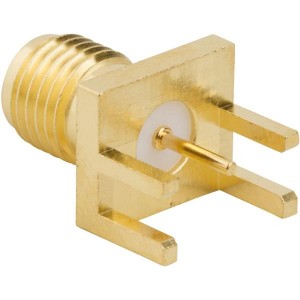 132255-11, РЧ соединители / Коаксиальные соединители SMA JK .085in PCB 50 Ohm RND Post CTC