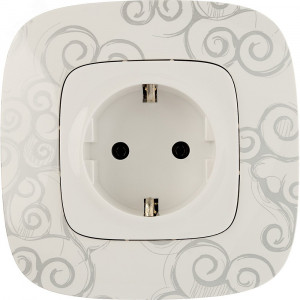 Розетка 1-м СП Valena Allure 16А IP2X 250В 2P+E 753721