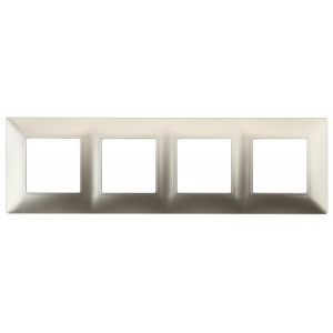 14-5004-04 Рамка на 4 поста, Elegance, шампань (10/100/1200) Б0034402