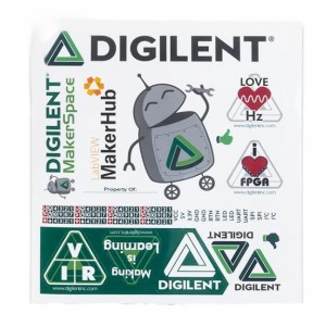540-021, Таблички и промышленные предупредительные знаки Digilent Sticker Sheet