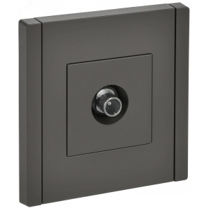 FORTE&PIANO Розетка TV проходная FP329 серый IEK FP-A10-P-K03