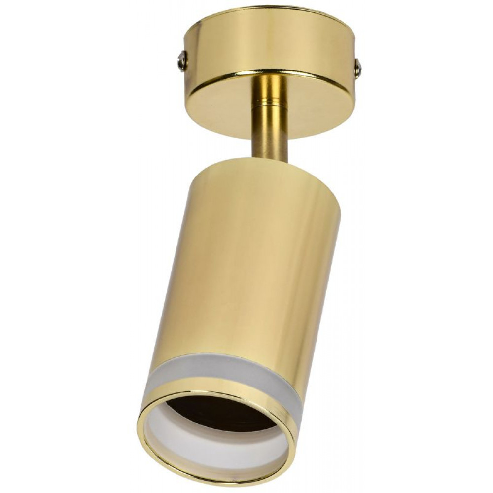 Изображение товара Настенно-потолочный светильник IEK 4006 под лампу GU10 золото, регуляция угла наклона