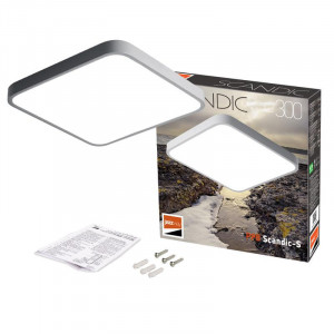 Светильник светодиодный декоративный PPB Scandic-S 36Вт 4000К IP20 настенно-потолочный бытовой GR 5037236