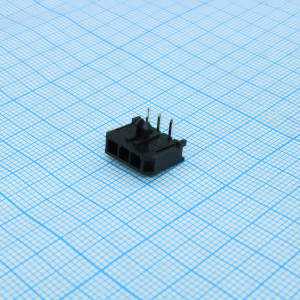 L-KLS1-XM1-3.00-1X03-R, 3.0mm Pitch Molex Micro Fit 3.0 Wire To Board Connector,Single layer,03 pins,Right angle male pin.