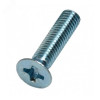 Винт DIN 965 М4х12 потайная голова класс прочности 4.8 покрытие цинк DIN965-М4х12