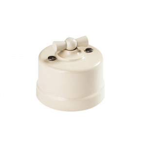 Выключатель поворотный 2-кл. ОП Лизетта 10А IP20 ретро 4 полож. ABS-пластик сл. кость B1-202-211