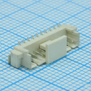 DS1020-03-10MVT1-R, Разъем провод-плата SMD без фланца обжимной 10 контактов шаг 1.25мм