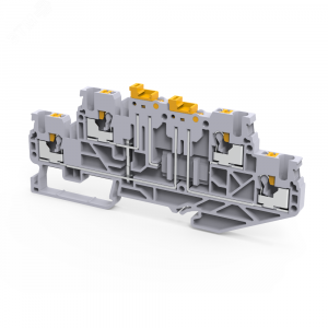 Клемма 2х-ярусная push-in 2,5 кв.мм разъед. OptiClip CPDLK-2,5-2L-MT-N-I-S-серый 331874