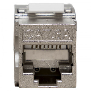 Модуль Keystone TERACOM CS Cat.6A экранированный STP 110 IDC 180 градусов самозажимной (Toolless) TRCS-KSTN-T180D-6ASTP