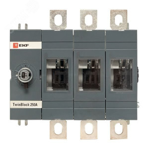 Рубильник 3п 250А без рукоятки управления TwinBlock PROxima tb-s-250-3p