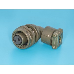 MS3108E-12S-3S, Разъём серии MS  2 контакта, гнездо на кабель, прямой угол