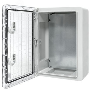 Щит пластиковый с монтажной платой прозр. дверь 350х250х150 мм IP65 PROxima PBT65MP002