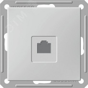 Розетка компьютерная 1-м СП W59 RJ45 кат.5E механизм бел. SE RSI-152K5E-1-86