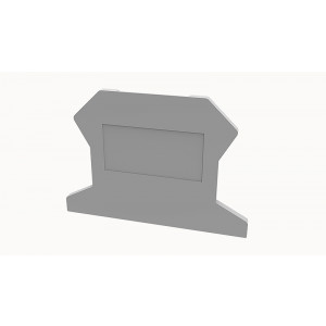 Торцевая крышка D-PC1.5-01P-11, Торцевая крышка, для клемм PC1.5..., цвет: серый