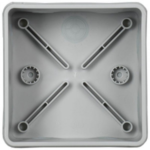 Коробка расп. КМ42455 о/п 100х100х50мм IP67 8 вв. серая UKO21-100-100-050-K41-66