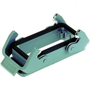 09300240301, Сверхмощный разъем питания HAN 24B BULKHEAD MNT 2 LEVERS METAL