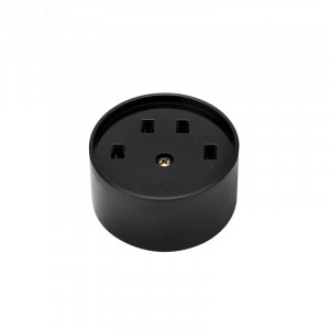 Розетка РШ для электрической плиты 32 А, 380 В, 3Р+РЕ (ОУ) черная 11-8525