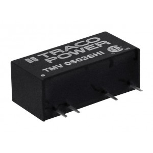TMV 24159HI, Преобразователь DC/DC на печатную плату вход 24В двуполярный выход 15В/-9В 0.033A/-0.055A 1Вт 5-Pin SIP модульный
