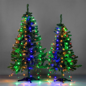 Гирлянда светодиодная елочная с кольцом 7 нитей х1.8м 126LED мультиколор 6.5Вт 220-240В IP20 не соединяемая 235-089