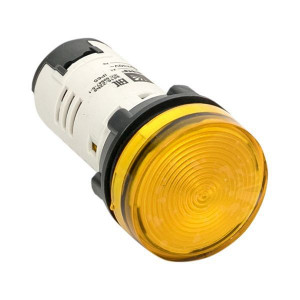 Матрица светодиодная AD16-22HS 230В AC IP65 желт. PROxima ledm-ad16-y-65, Лампа сигнальная d22-230V желт