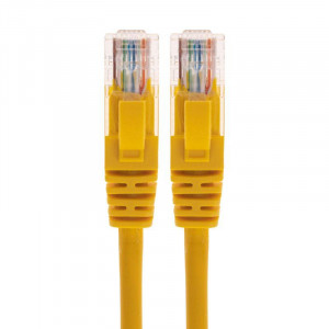 Патч-корд U/UTP CAT 5e RJ45-RJ45 26AWG LSZH желт. 1.5м 02-0105-105