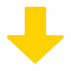 gws104415, Стрелки, длина 127 мм, ширина 50,8 мм, желтые, (100 шт./упак). Материал B-514.