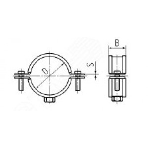 Хомут трубный ТХ 1 1/2