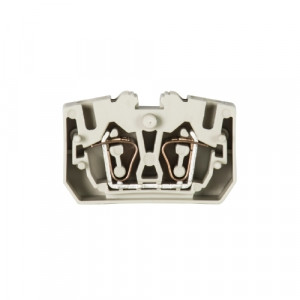 Проходная клемма (MINI) WKF2,5/MD/ F, Проходная клемма, MINI, верхний подвод кабеля, 4 точки подключения, тип фиксации провода: пружинный, номинальное сечение: 2,5 мм кв., 24A, 800V, ширина: 10 мм, цвет: серый, тип монтажа: монтажный фланец