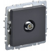IEK BRITE BASE Графит Розетка TV оконеч РТВ11-0-БрГ
