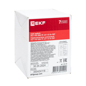 Переключатель кулачковый ПК-1-101 25А 1P «0-1-2-3» PROxima pk-1-101-25