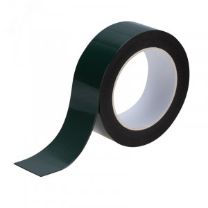 Скотч двухсторонний 40ммх5м зел. на черн. основе 09-6140