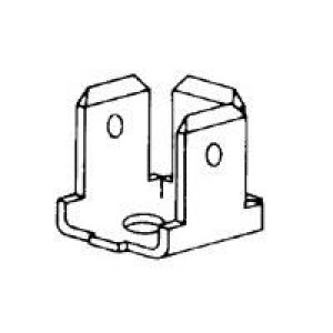 62261-1, Клемма 250 FAST TAB 032 BRS