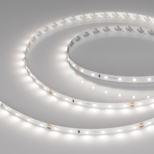 Лента UL-A60-8mm 24V Day5000 (7.2 W/m, IP20, 5m) 044053, Светодиодная лента UL-A60, открытая. Светодиоды 2835, 60 шт/м (300 шт на 5 м), белая плата, ширина 8 мм, скотч 3M. Цвет ДНЕВНОЙ 5000 K, цветопередача CRI>90, угол 120°. Питание 24V, мощность 7.2 Вт/м (36 Вт на 5 м). Размеры 5000x8x1.5 мм. Мин. отрезок 100