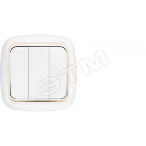 Беларусь Выключатель трехклавишный скрытый Выключатель С05 6-170