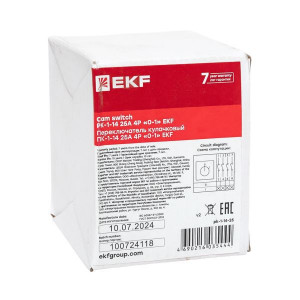 Переключатель кулачковый ПК-1-14 25А 4P 