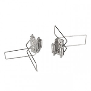 Пружинный держатель LINIA49-F-S 042126, Пружинный держатель для профиля LINIA49-F-S. В комплекте держатель - 2 шт., монтажная пластина - 2 шт., шуруп - 4 шт.. Цена за 1 компл.