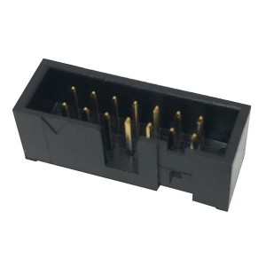 HIF3FC-14PA-2.54DSA(71), Проводные клеммы и зажимы 14P STRT PIN HEADER LOW PROF CON GLD PLT