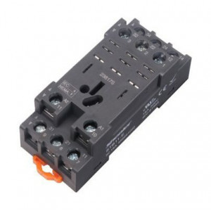 Колодка для реле STB11-E, Колодка для реле, 3 группы переключающих контактов, винтовая фиксация провода, монтаж на DIN рейку, 300V, 16A, для реле серий: RKL, с возможностью установки (поставляется отдельно): металл. фикс. ST36M3C, модуль AMD