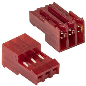 ТР-003-3, Разъем 3-х контактный шаг 2.54мм, розетка на кабель