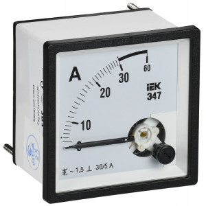 Амперметр Э47 30/5А кл. точн. 1,5 72х72мм IPA10-6-0030-E