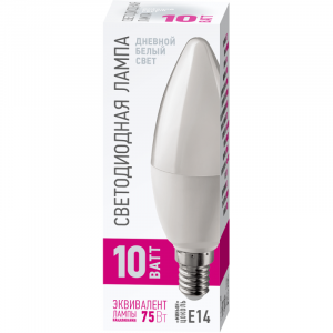 Лампа светодиодная 90 115 OLL-C37-10-230-6.5K-E14-PROMO 90115