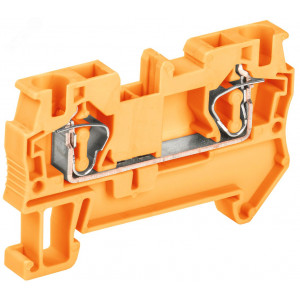 Клемма пружинная КПИ 2в-4 41А оранжевый YZN11-004-K09