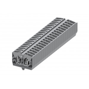 Проходная клемма (MINI) 254311, Проходная клемма, MINI, верхний подвод кабеля, 2 точки подключения, тип фиксации провода: пружинный, номинальное сечение: 2,5 мм кв., 24A, 800V, ширина: 6 мм, цвет: серый, тип монтажа: якорная защелка в панель